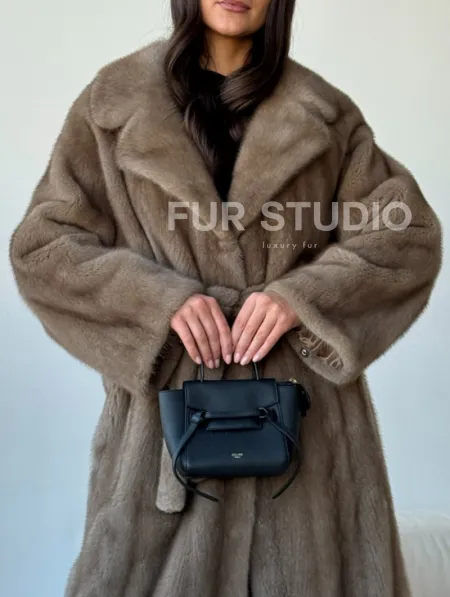 Норка пастель роспуск английский воротник - фото 2