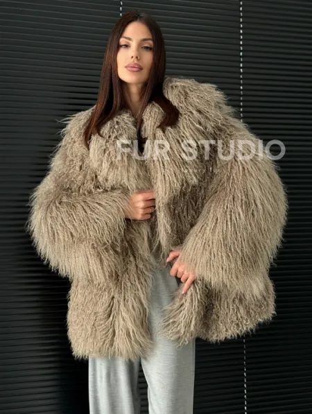 Полушубок из ламы - фото 0