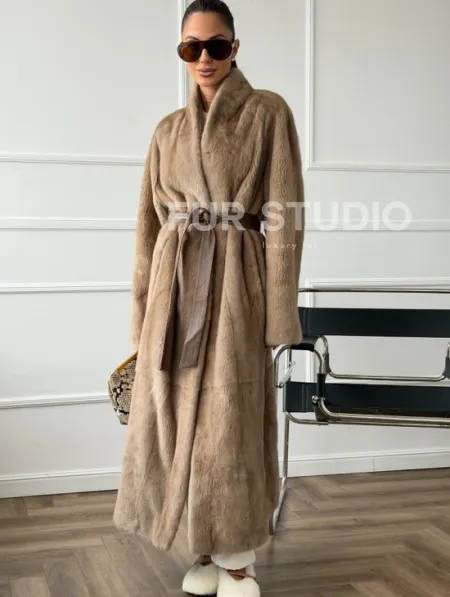 Норковое меховое пальто для женщин - фото 6