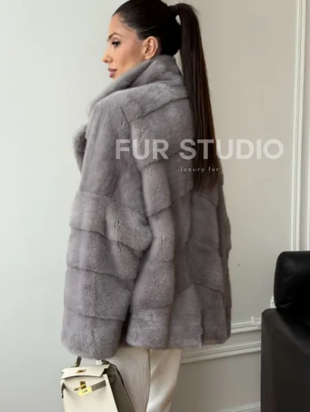 Полушубок норковый - фото 5