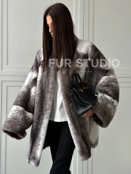 Натуральная шуба из норки крестовки Premium - фото 7