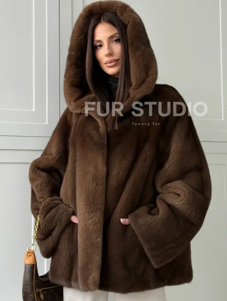 Автоледи с капюшоном из норки KOPENHAGEN FUR - фото 3