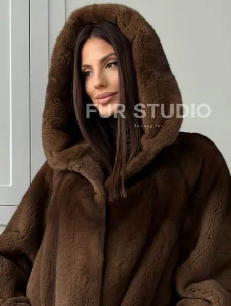 Автоледи с капюшоном из норки KOPENHAGEN FUR - фото 4