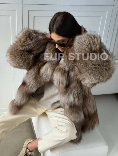 Полушубок из финской лисы - фото 11