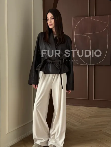 Куртка из натуральной кожи PREMIUM COLLECTION - фото 10