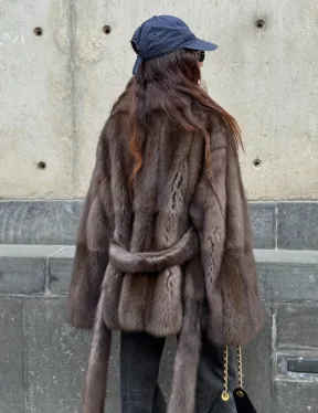 Шуба из меха куницы - автоледи - фото 11