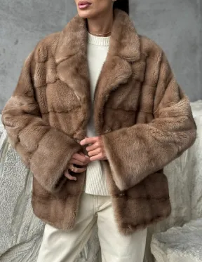 Норковая автоледи - цвет пастель - фото 3