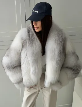 Шуба кроп-топ из лисы finnish cross fox - фото 6