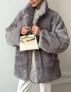 Полушубок норковый - фото 3